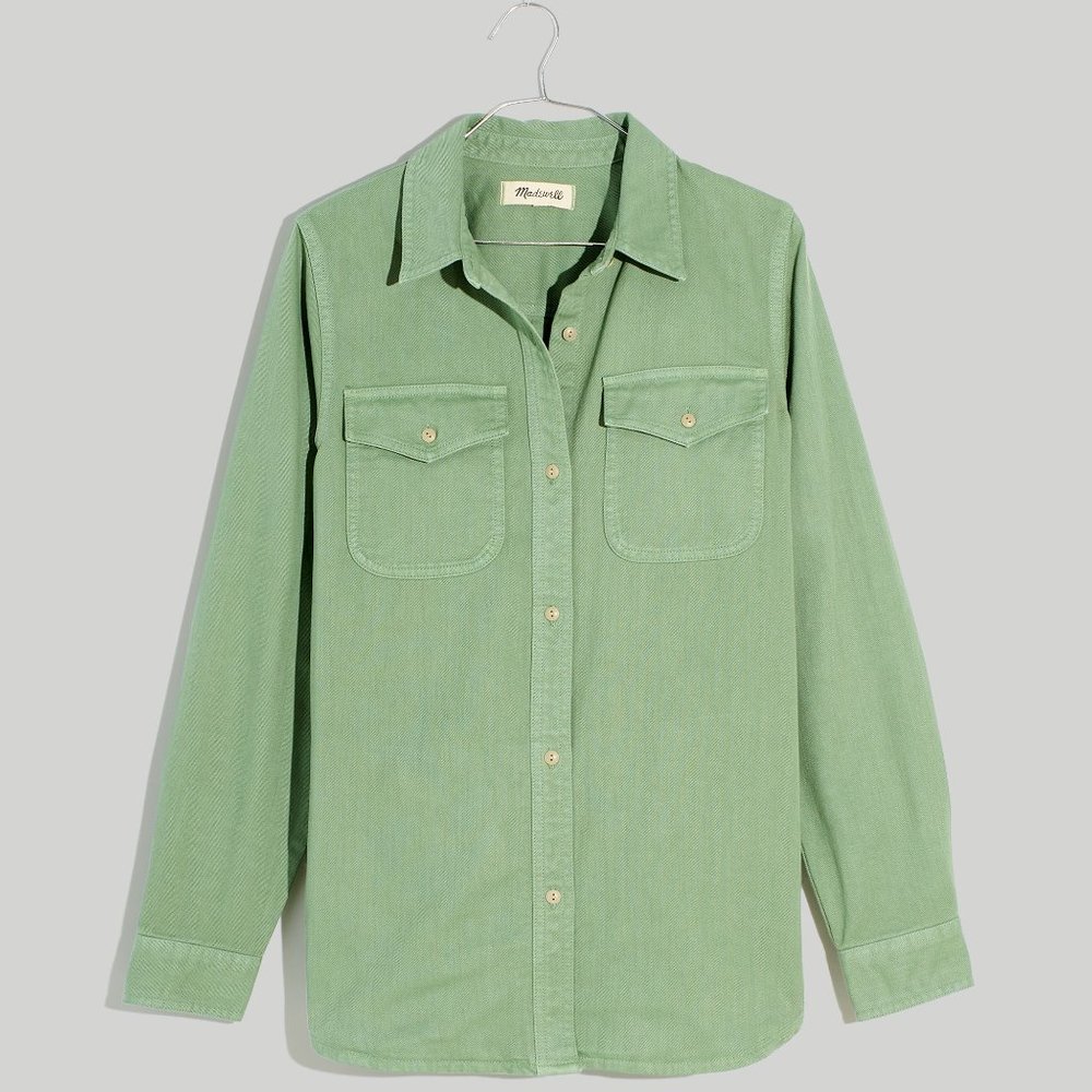 Garmet  dyed shirt jacket